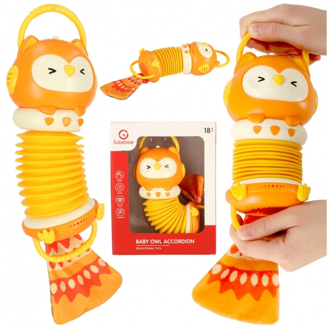 Oranje kinderaccordeon Uil