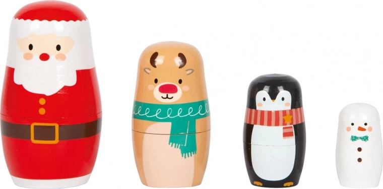 Weihnachtliche Holz-Matrjoschka small foot