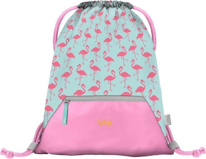 BAAGL SET 3 Zippy Flamingo: schooltas, etui, zak