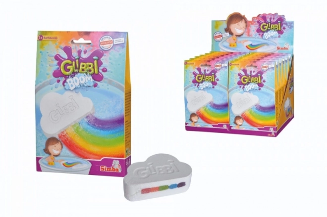 Regenboog bruisende badbom
