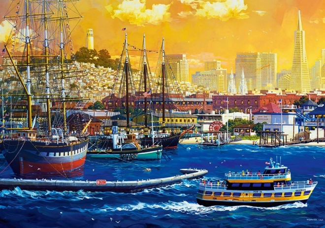 Puzzel Haven van San Francisco 500 stukjes
