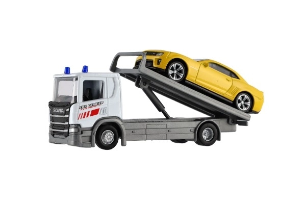 Welly Scania P320 Abschleppwagen und Auto