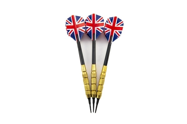 Werpspellen met Amerikaanse vlag, 15 cm, kunststof punten, set van 3 stuks
