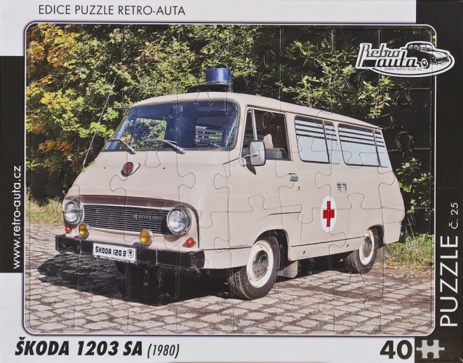 Puzzle rétro Škoda 1203 SA 40 pièces