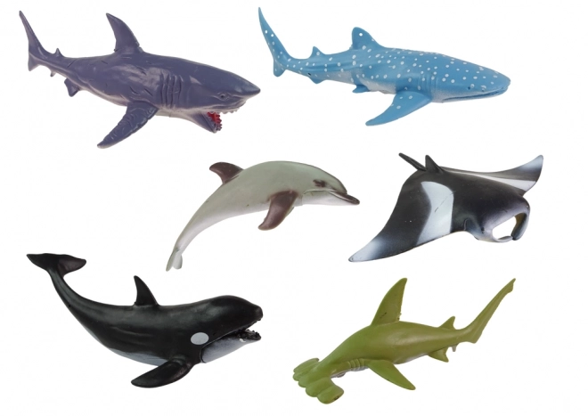 Zeebewoners Set vis Figuren in doos Accessoires 24 st.