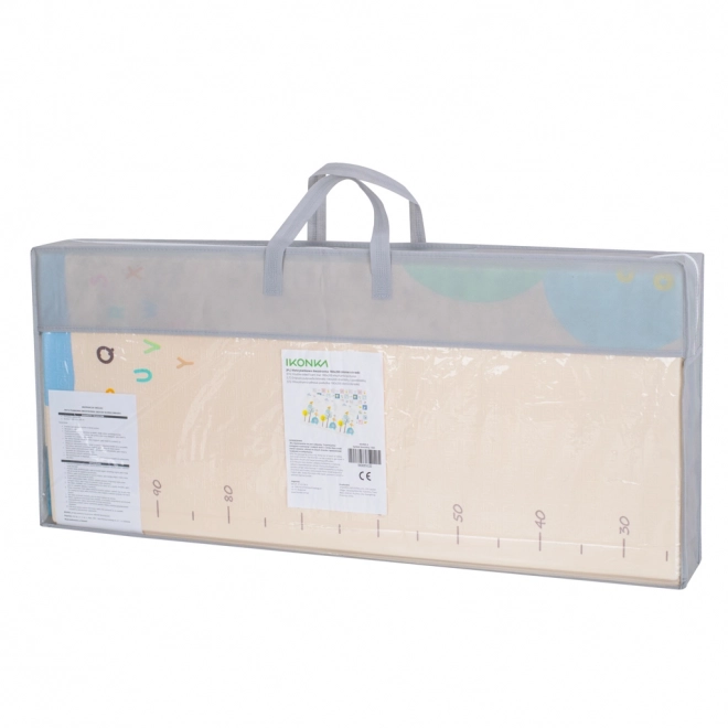 Educatieve dubbelzijdige opvouwbare schuimlaag 179x198 olifanten/plaatjes
