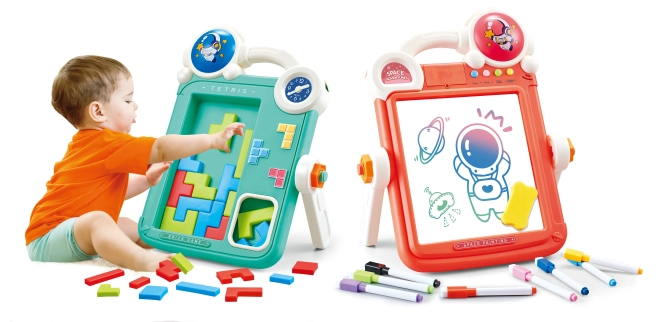 Dubbelzijdig tekentafel en Tetris spel 2in1