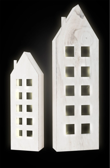 Small Foot houten verlichte huisjes 2 stuks