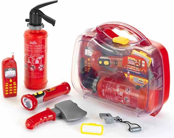 Mallette de pompier avec 6 accessoires