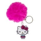 Schlüsselanhänger mit flauschigem Bommel Hello Kitty