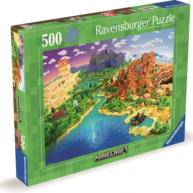 Puzzle Minecraft 500 Teile von Ravensburger