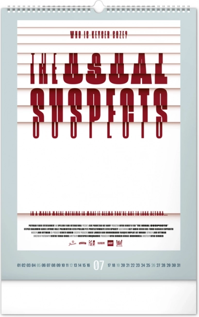 Wall Calendar Alternative Movie Posters 2026