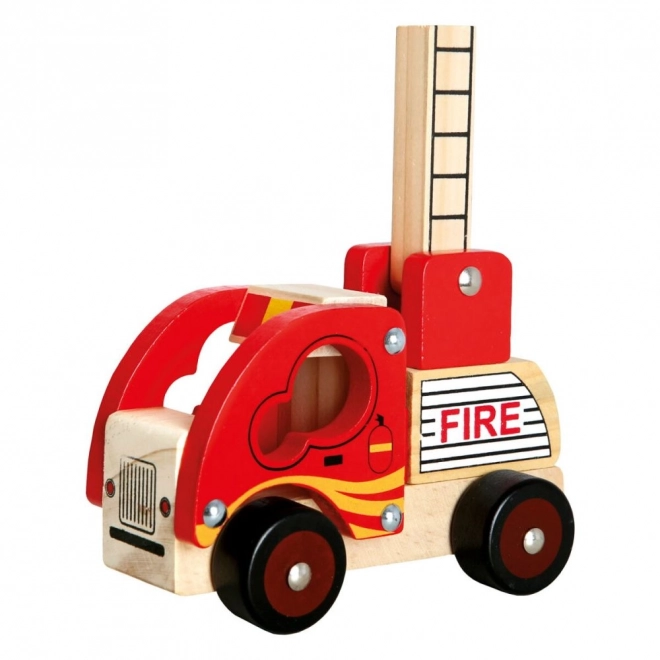 Bino Houten Brandweerauto