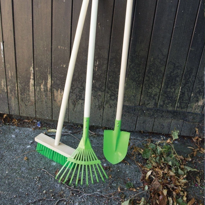 Bigjigs Toys Tuinhark voor bladeren groen