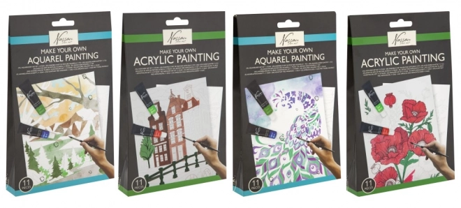 Acryl schilder set - 4 verschillende motieven