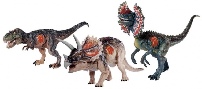 Geluidendinosaurus - T-Rex, Triceratops, Dilophosaurus
