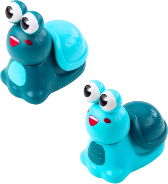Leuke slak met aandrijving voor de kleintjes