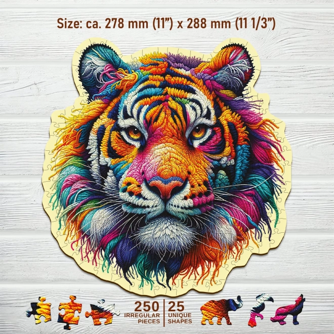 WOODEN CITY Houten puzzel Sierlijke Tijger 250 stukken