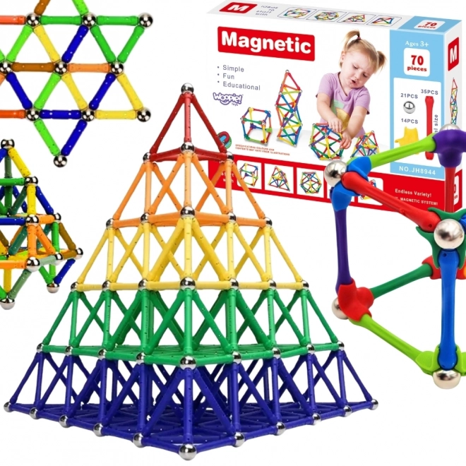 Magnetische bouwset Woopie 70 stukken