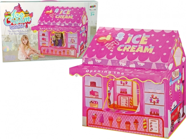Tent for Princess Ice Cream Shop Pink Lights Stars