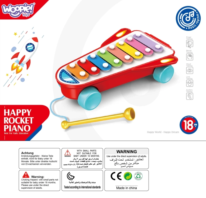 Musical Bells Happy Rocket WOOPIE for kids from 18 months