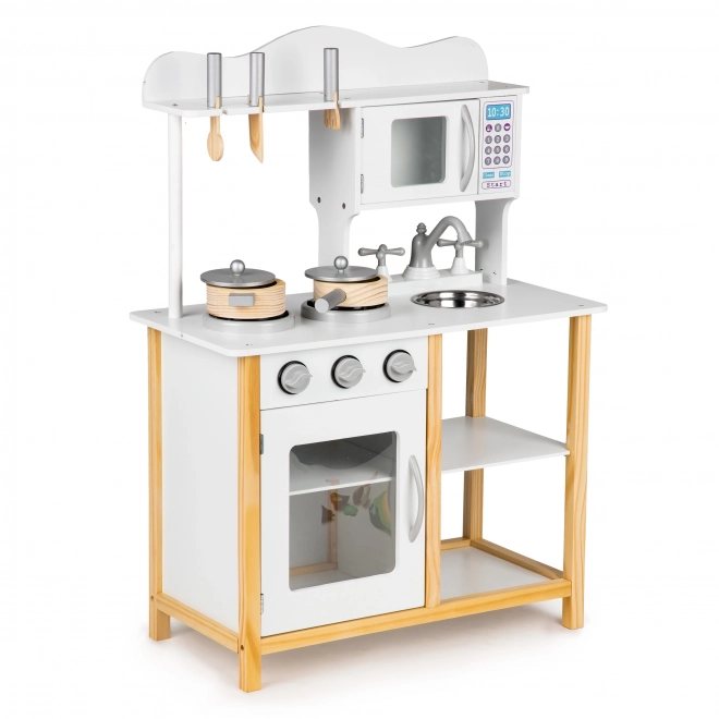 Houten kinderkeuken met accessoires van Ecotoys