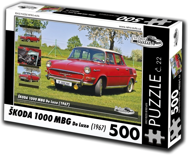 RETRO-AUTA puzzel Škoda 1000 MBG De Luxe 500 stukjes