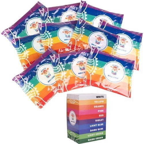 Kleurstofpoeder Holi - 10 x 100 g