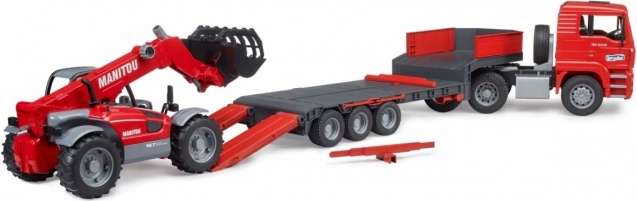 telescopische lader Manitou met accessoires