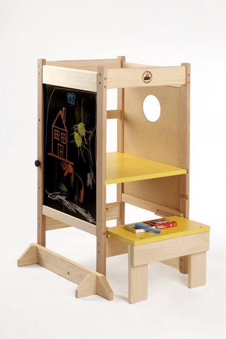 Multifunctionele houten leertoren