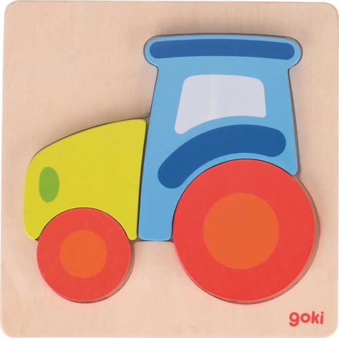 Wooden insert puzzle Fire truck