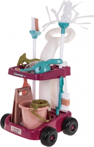 Chariot de ménage stable avec équipement riche