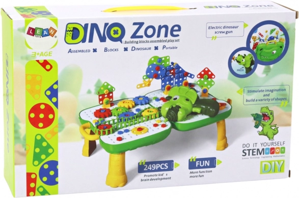 Interactieve boormachine in dinosaurusvorm