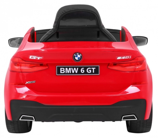 BMW 6 GT Batterieauto + Fernbedienung + sanfter Start + EVA + Gurte + LED MP3 – Rot