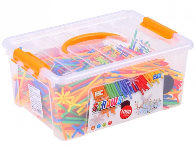 Creatieve bouwset buisjes en stokjes