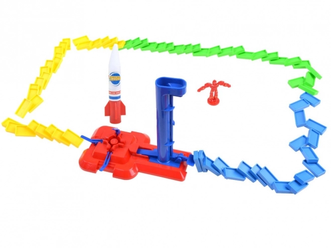 Kosmische domino met raket - educatief speelgoed