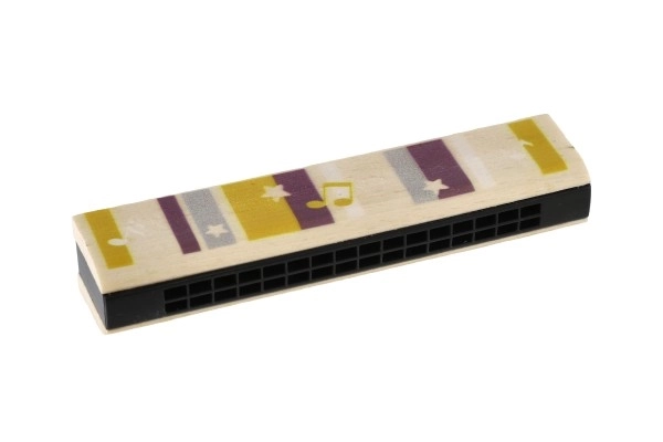 Colorful Wooden Harmonica for Kids