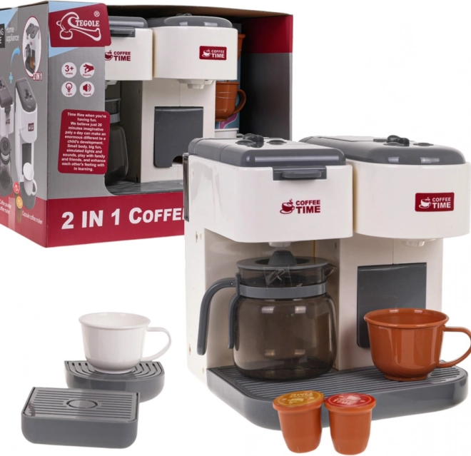 Interactieve kinder-koffiemachine en accessoires