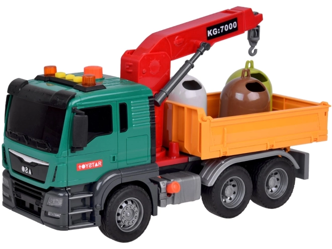 Bildungsspielzeug Müllabfuhr mit Containern Toytar
