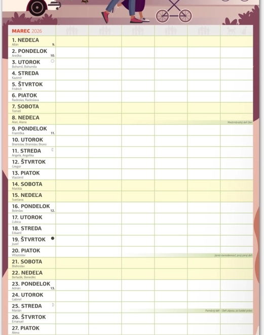 Muurkalender Familieplanner XXL 2026