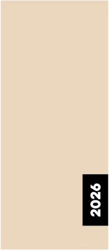 Agenda mensuelle Beige 2026