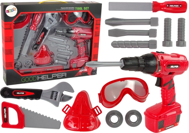 Kinderset mit Bohrmaschine und Zubehör