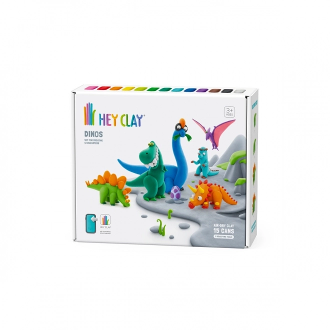 Plasticine Hey Clay set Dinosaurussen