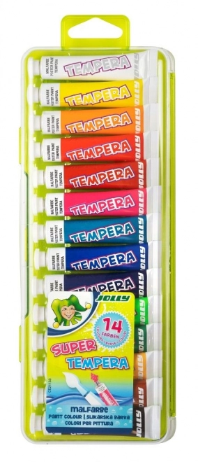 Set van plakkaatverf 14 kleuren