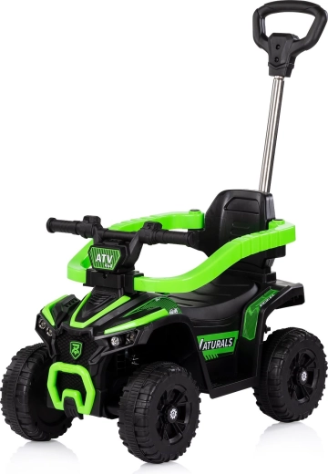 Loopfiets met duwstang ATV groen CHIPOLINO