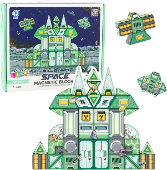 Magnetic Blocks Space Station 66 pcs