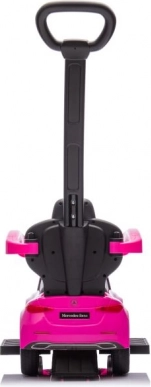 Loopfiets met duwstang Mercedes-Benz 3in1 roze