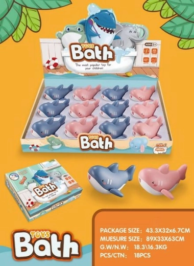 Requin à remonter pour le bain 11 cm
