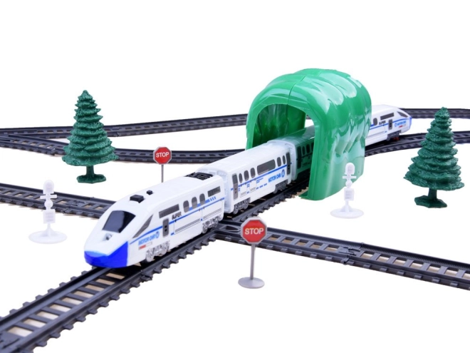 Accessoires réalistes et locomotive lumineuse