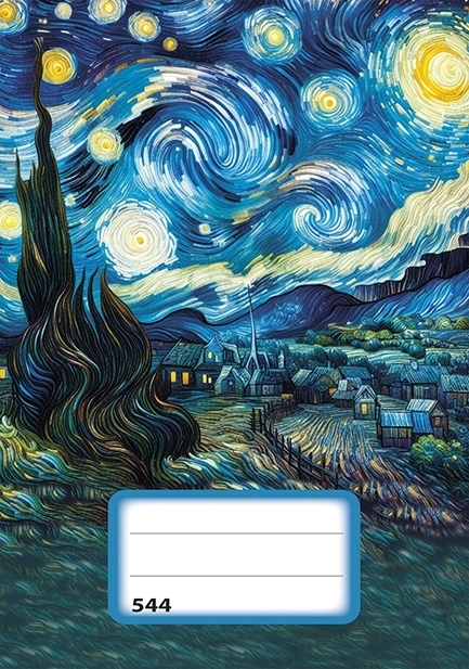 Lined Notebook A5 Starry Night - 40 Sheets